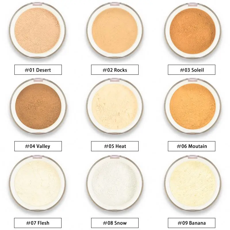 OEM Oil Control Waterproof Square Makeup translucent fit me waterproof vegan shimmer talc free pink setting powder