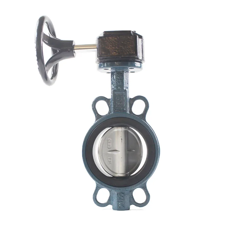 China Manual Steam Turbine Chemical Turbine Carbon Steel Disc Rubber Soft Seal 4 Inch Clamp Butterfly Valve