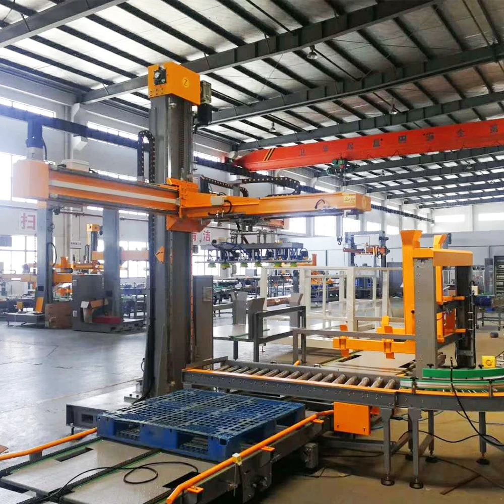 Automatic Low price Economy Single column Robot Palletizer for  carton case box