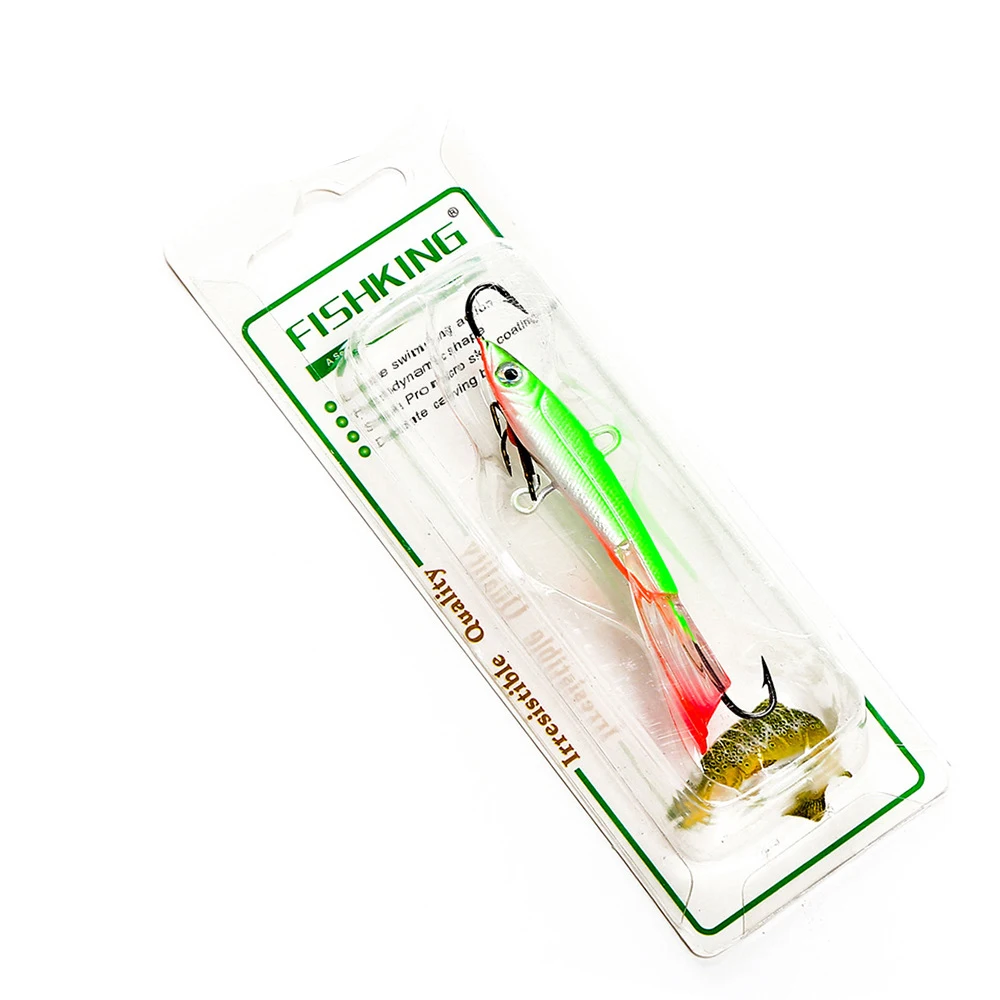 FISH KING Colorful Winter Ice Fishing Lure Balancer 1PC 6.5cm/22g 5.5cm/12g 5cm/12g Hard Bait Pesca Tackle