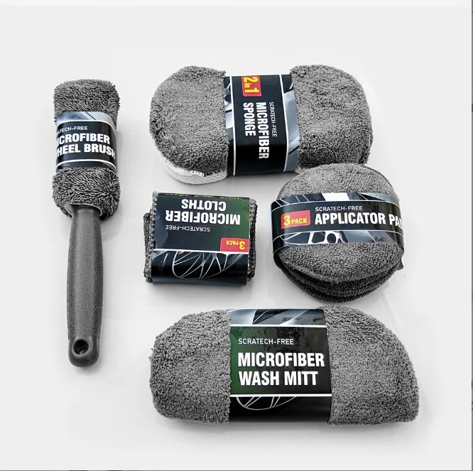 Microfiber Car Wash Cleaning Kit 9 Pcs Plastic Car Washing Tool Set