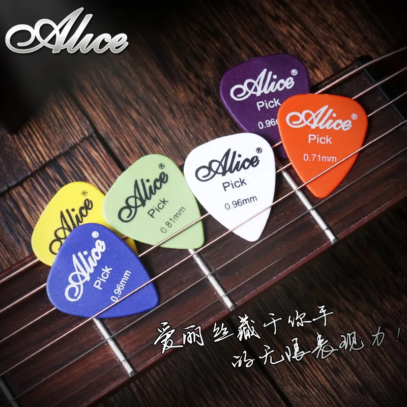 original Alice matte ABS picks Ap-100Q acoustic electric guitar pick 100pcs in one box multiple size options