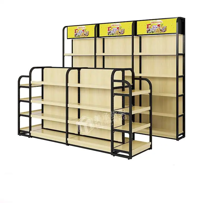 Meicheng Price Display Gondola Supermarket Display Racks And Stands For Shopping Mall