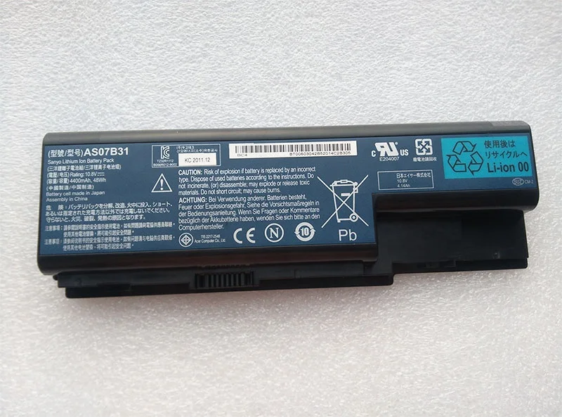  Оригинальный аккумулятор AS07B31 AS07B32 AS07B41 для ноутбука Acer Aspire 5220 5310 14 8 v 4800mah 71WH as07b42 AS07B52