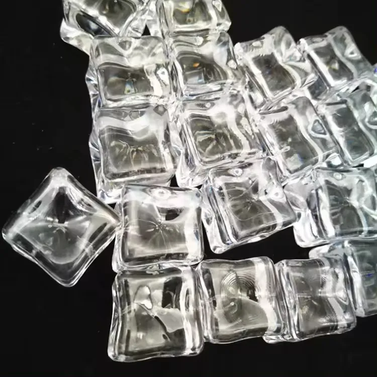 10mm 15mm 20mm 25mm 30mm Mini Artificial Diamond Ice Cubes Acrylic Plastic Ice Cube For Bar Party Wedding Photography Props