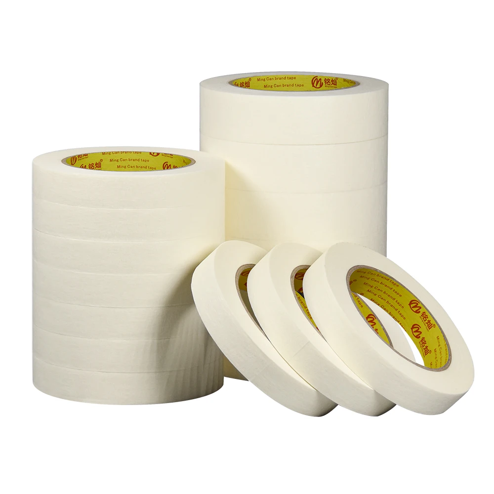 Waterproof crepe paper adhesive cinta masking tape table dispenser