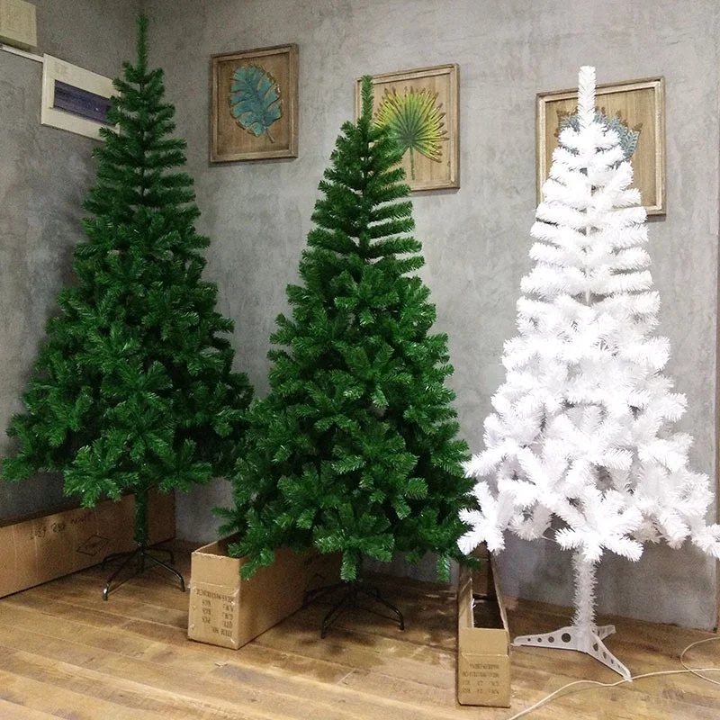 150cm 180cm 210cm 240cm Xmas Tree Flocked Christmas Trees Snow White Artificial Christmas Tree