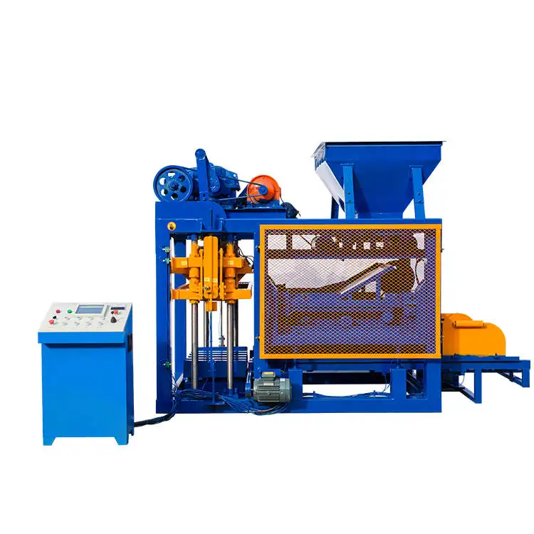 Automatic Concrete Paver Interlocking Brick Making Machine Price QT4 25 Block in