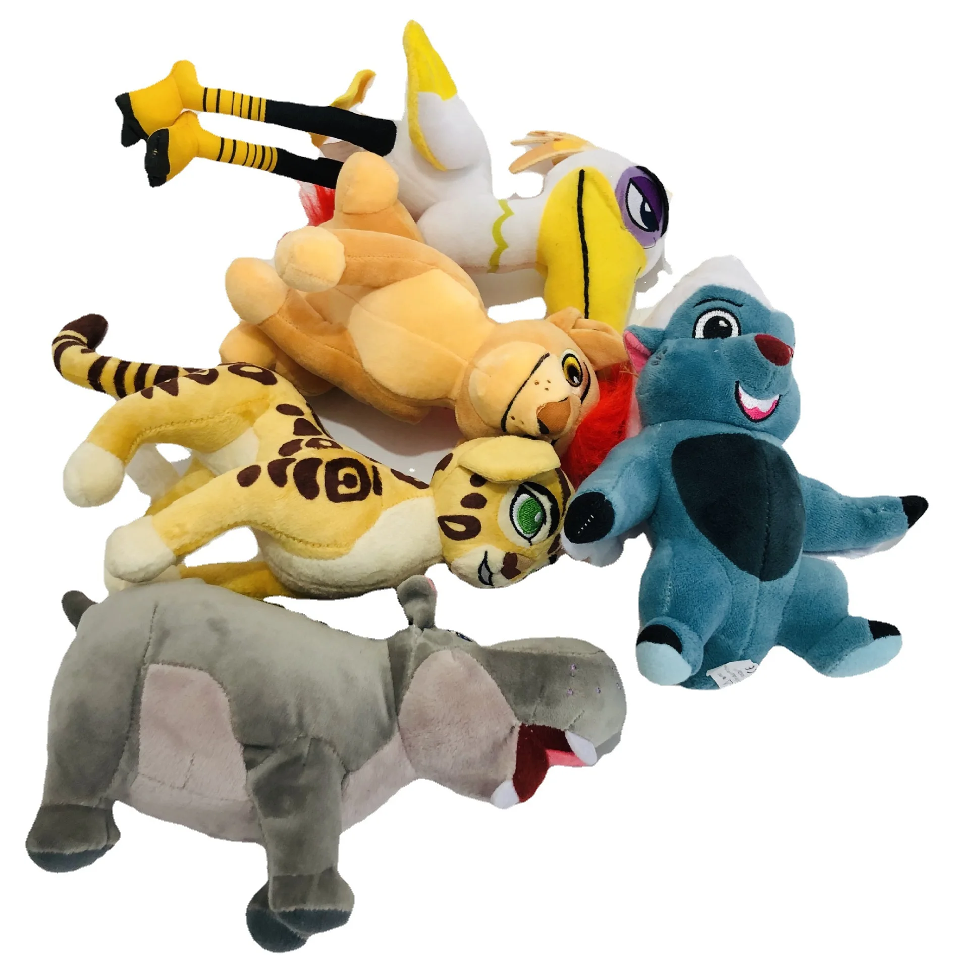 Wholesale cartoon animation movie King of the Jungle plush toy Simba hippopotamus cheetah plush toy