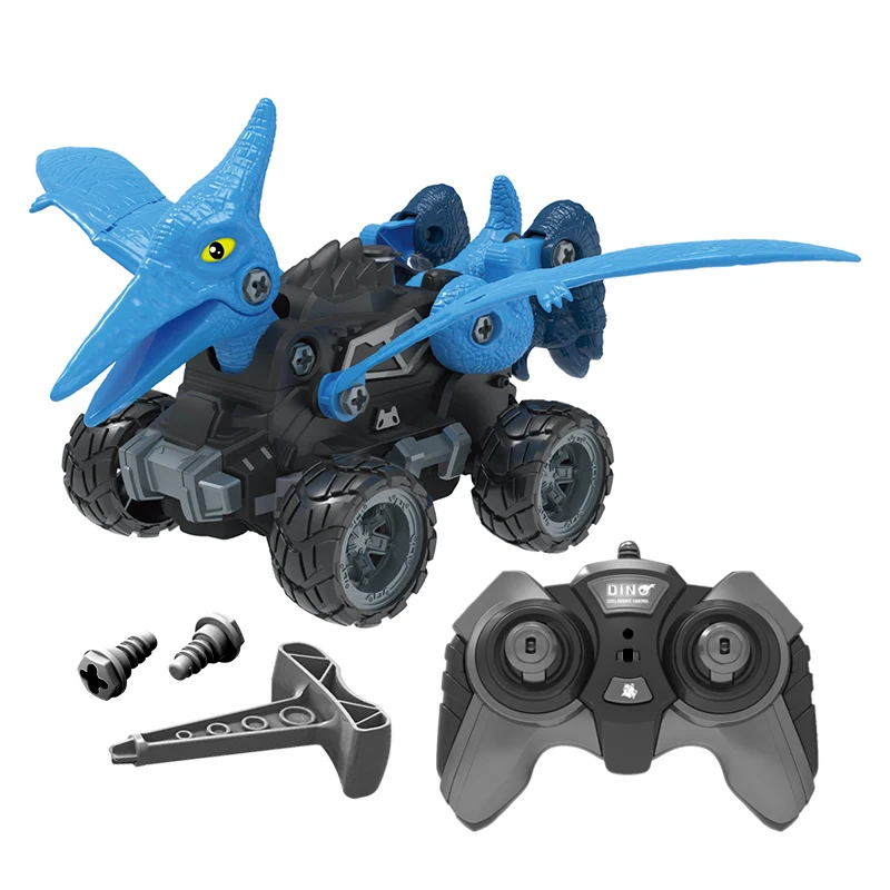 Hot Sale Radio Control Toys Rc Car 4Wd Off-Road Vehicle Disassembly Tool Suit Dinosaur Remote Control Racing Car For Boys