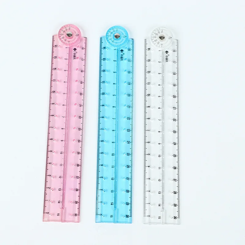 Unbreakable Clear  15cm  Shatterproof Folding Flexible Ruler for Classrooms Home Office