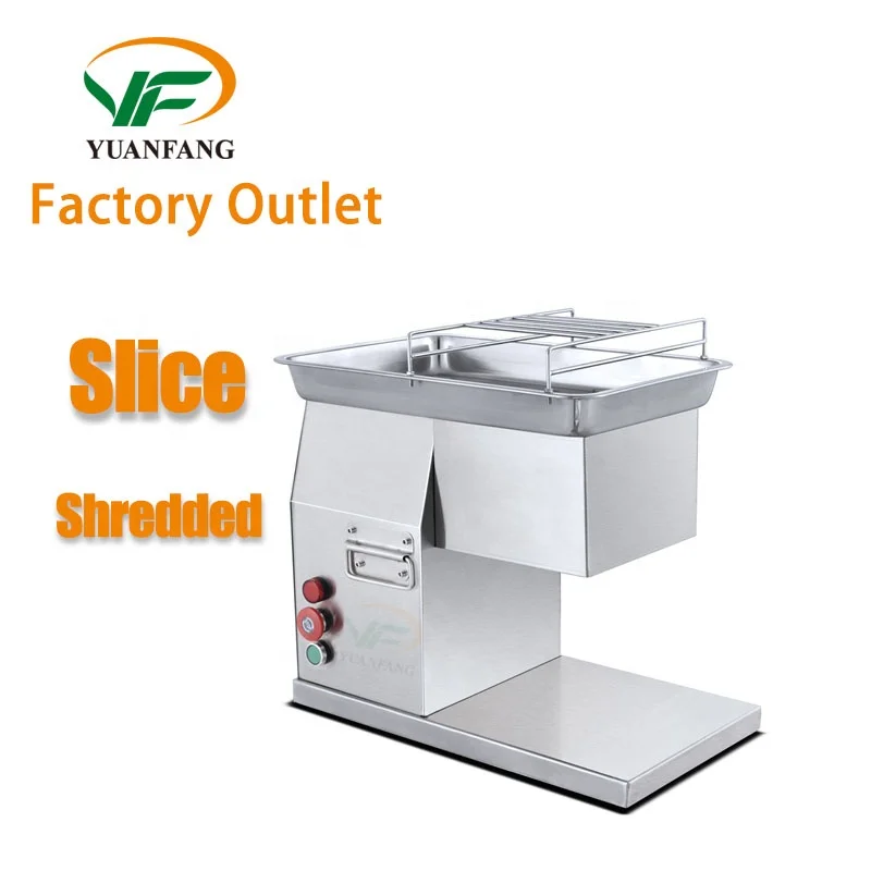 Factory direct sales electric table type automatic commercial meat cutter slicer Shredded meat cutter machine