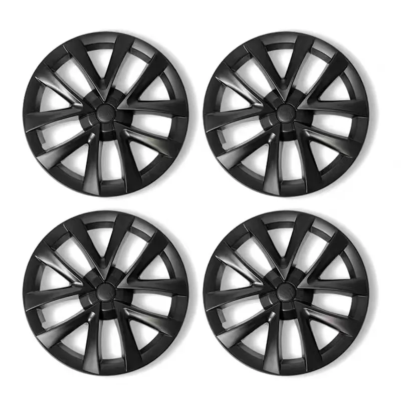 Automatic Performance Replacement 4PCS Hub Caps 18-Inch Hubcap Wheel Cover for Tesla Model 3 Wheel Hubcaps