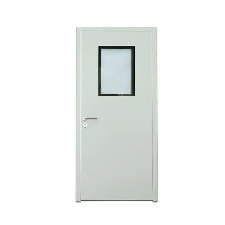 High Standard Hygienic Medical Clean Room Glass Doors Stainless Steel Hpl Door