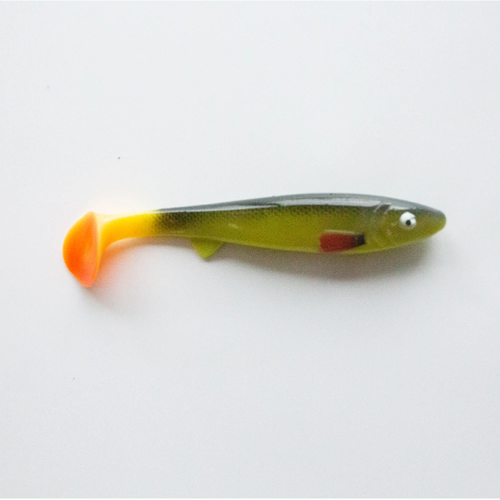 Customized Eco Friendly PVC Material Muskie Fishing Silicone Swimbait Pike Shad Tail Sinking 165mm Fishing Paddle Tail Soft Lure
