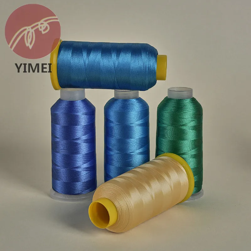 Wholesale Factory Silk 100% Polyester Embroidery thread rayon embroidery thread For high speed computer embroidery machine