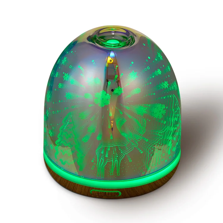 Led Light 7 Color Options Aroma Diffusee House Luxury Aromatherapy Natural Essential Oil Wholesale Diffusers Christmas Diffuser