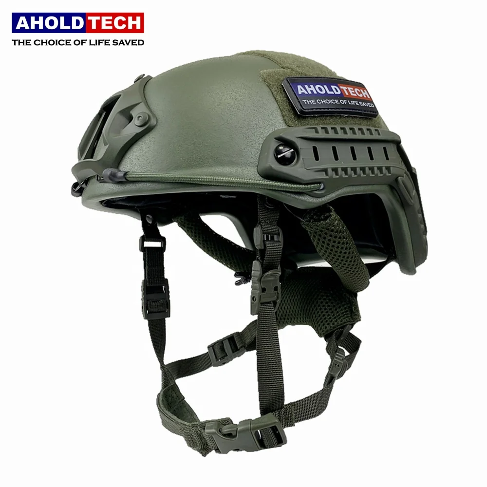 
AHOLDTECH F-S02 Bulletproof Helmet Lightweight ISO NIJ IIIA 3A FAST High Cut CAM FIT Dial EPIC Liner PE BOA Ballistic Helmet 