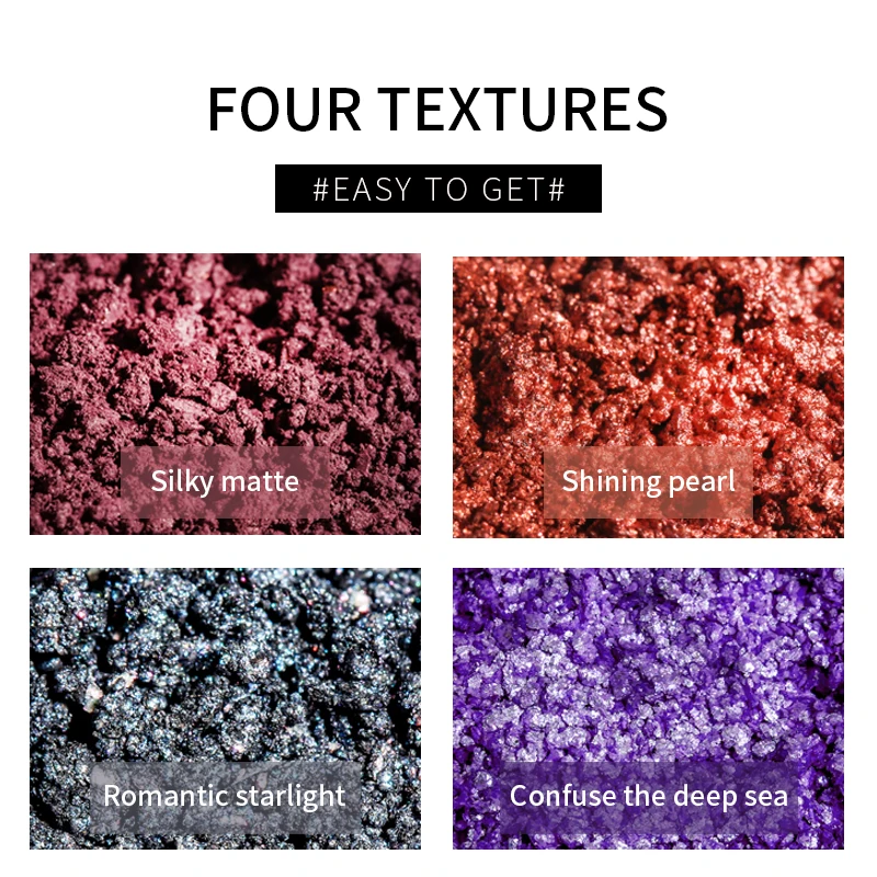 Low Moq Waterproof Chromatic Makeup Private Label Eyeshadow Palette