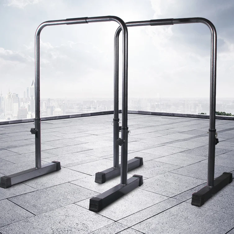 Home Gym Fitness Gymnastics Adjustable Push Up Stand Parallel Dip Bars