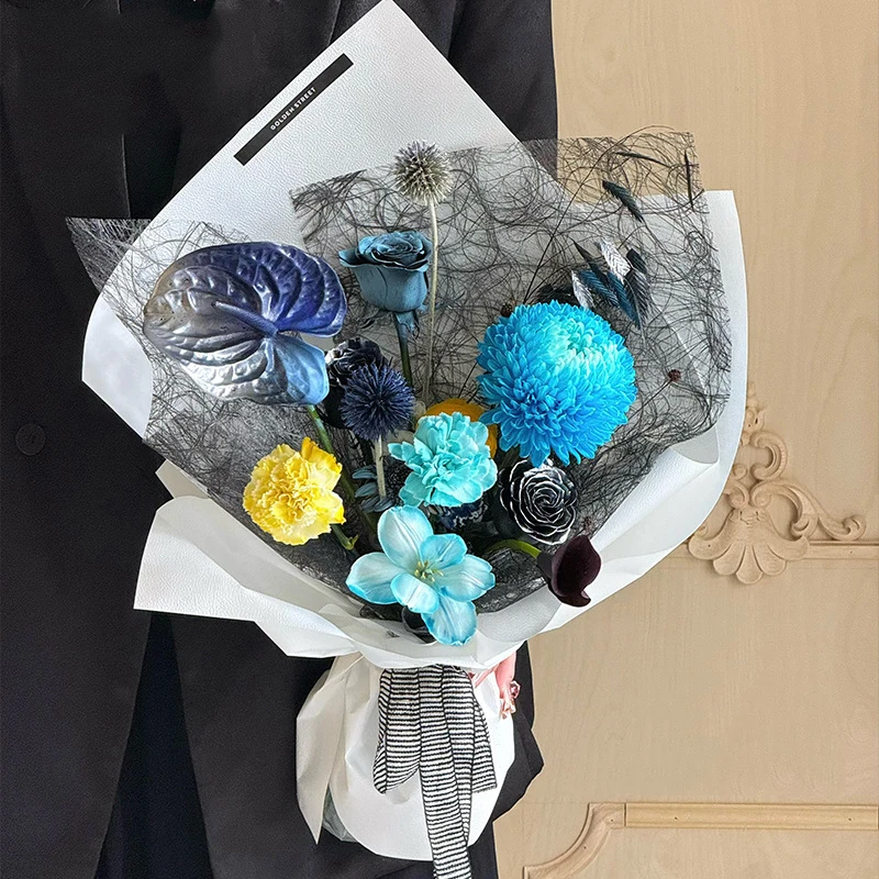 New design flower packaging inner lining paper Luxury flower packaging paper inner lining paper hollow texture