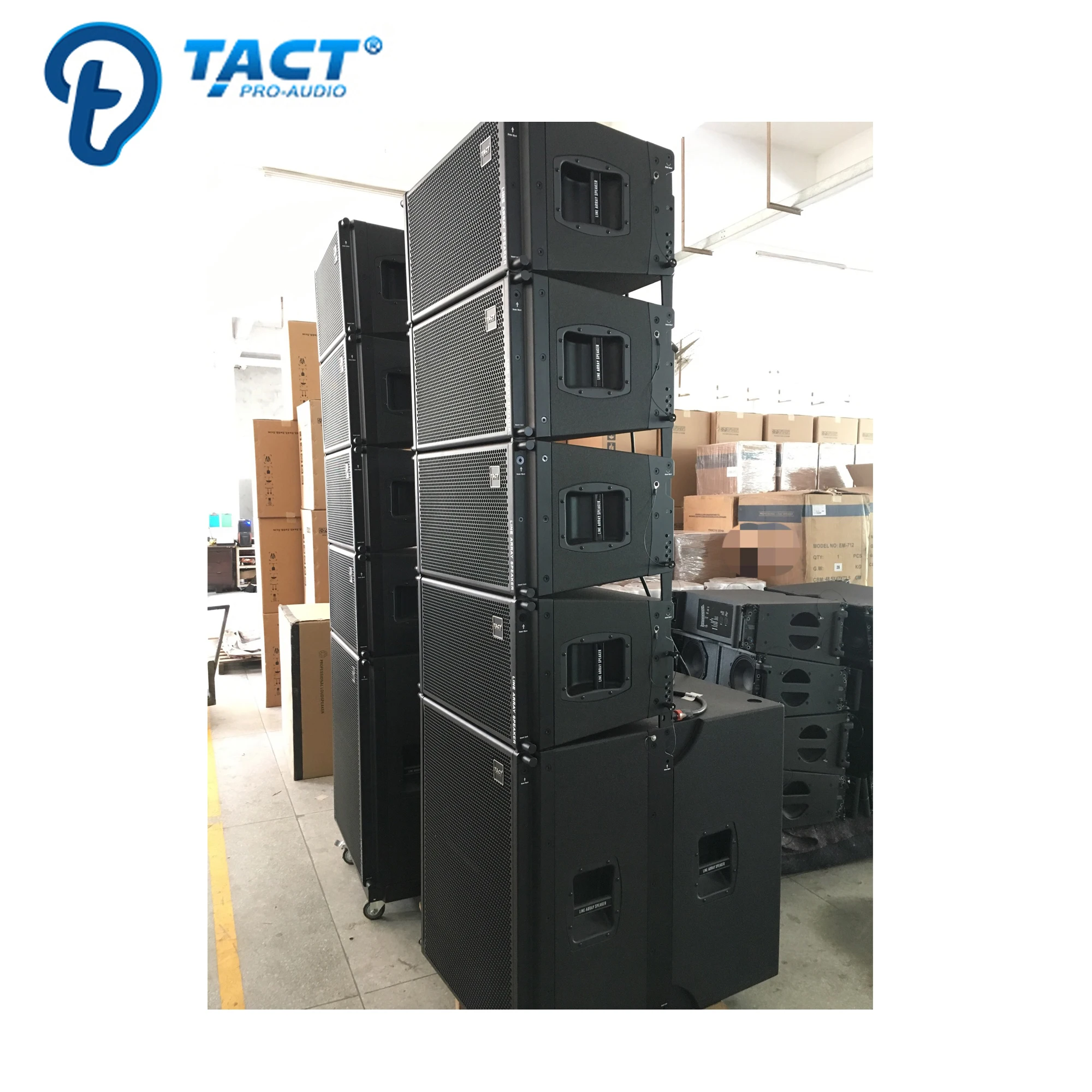 Professional line array powered speakers 12 inch stage equipment