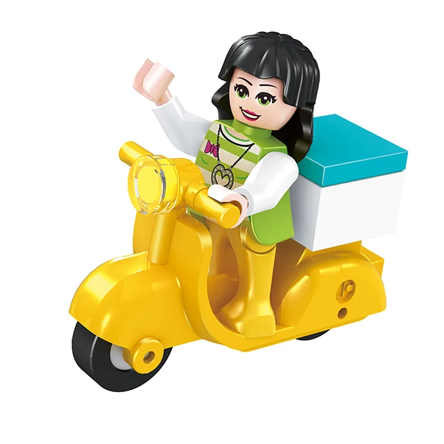 COGO 263pcs Girls Store Intelligence Building Blocks Toys ABS Construction Brick Toys