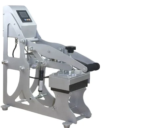 2in1 semi automatic heat press machine for hat press and 5*5inch flat press machine