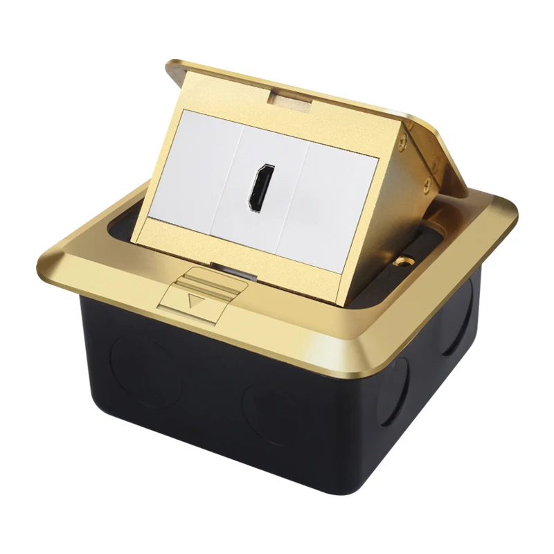 SETO pop-up power ground socket multimedia link with cable 20cm socket multi-function power socket slide cover hidden