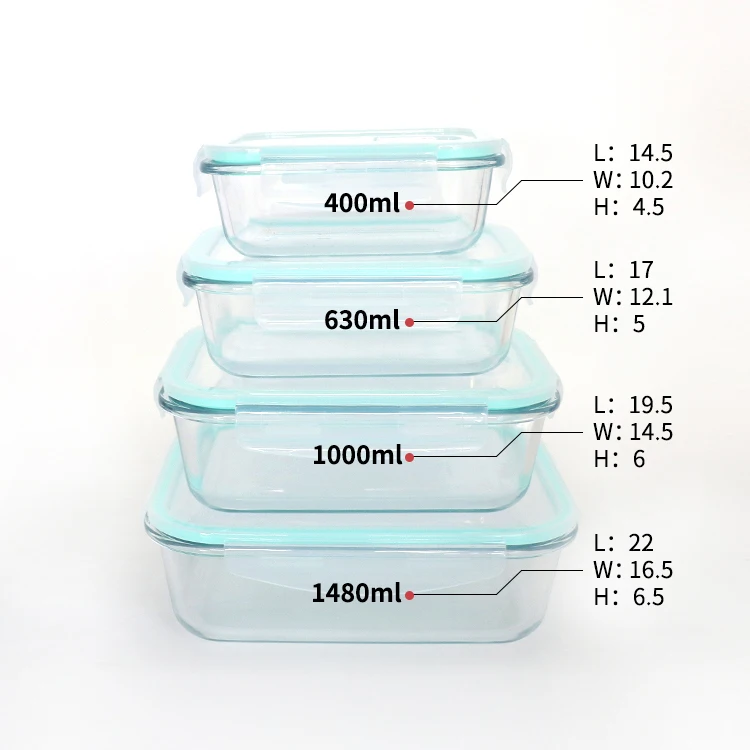 Wholesale Leak Proof Glass Box Storage Kids Microwave Safe Lunch Boxes Ben for Child Food Storage Box.