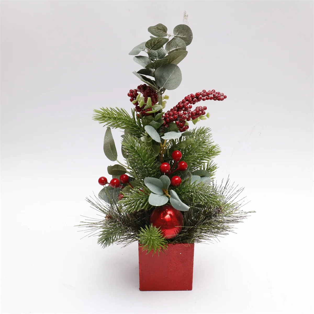 New designs wholesale green PVC Christmas table top decorated tree new trend mini Christmas tree