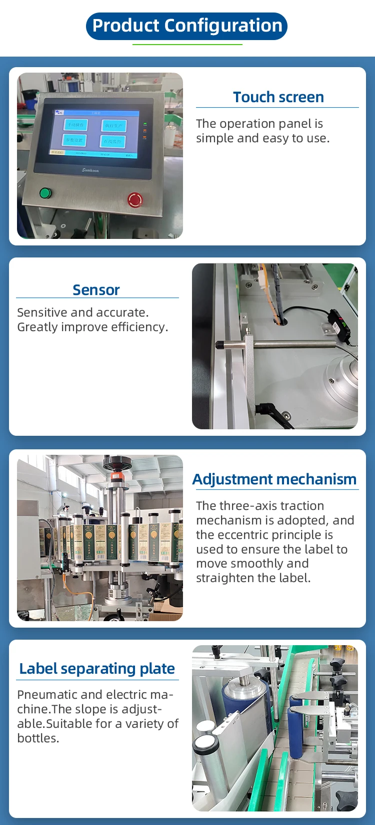 CYJX china manufacturer Automatic Bottle Labeling Machine Labeling Machine For Round Bottle