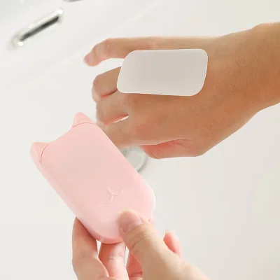 AiXin Private Label Product Line Portable Hand Soap Paper Travel Disposable Soap Sheet Paper Hand Washing Organic Paper Soap