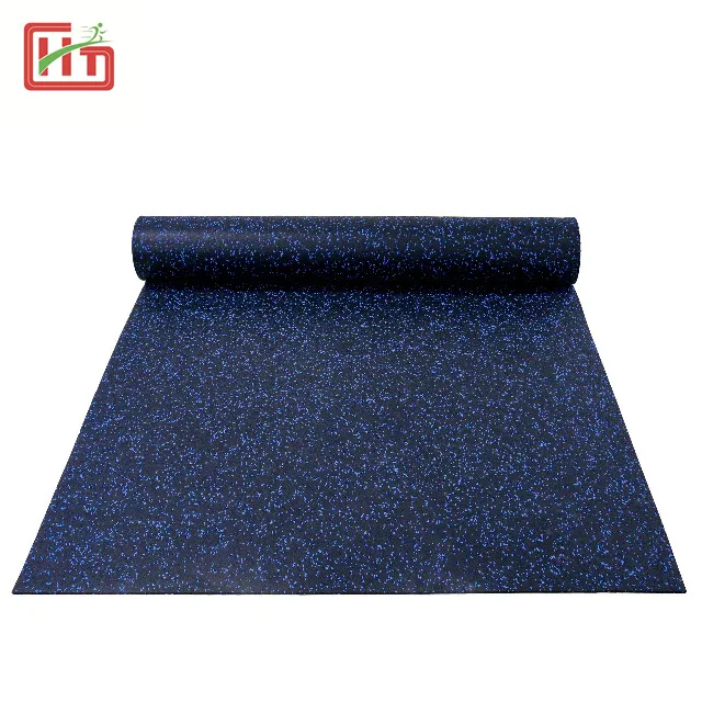 Фабричный высококачественный Противоскользящий комнатный тренажерный зал резиновые рулоны амортизирующий резиновый напольный коврик рулон