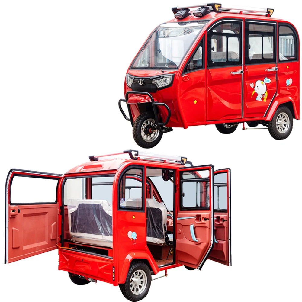 Индивидуальный цветной логотип, очень большой космический экскурсионный мини-автобус, 4 пассажирских сиденья, Туктук, Электрический рикша, Электрический пассажирский трехколесный велосипед