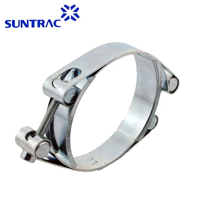 High pressure high torque double bolts double bands super hose clamp