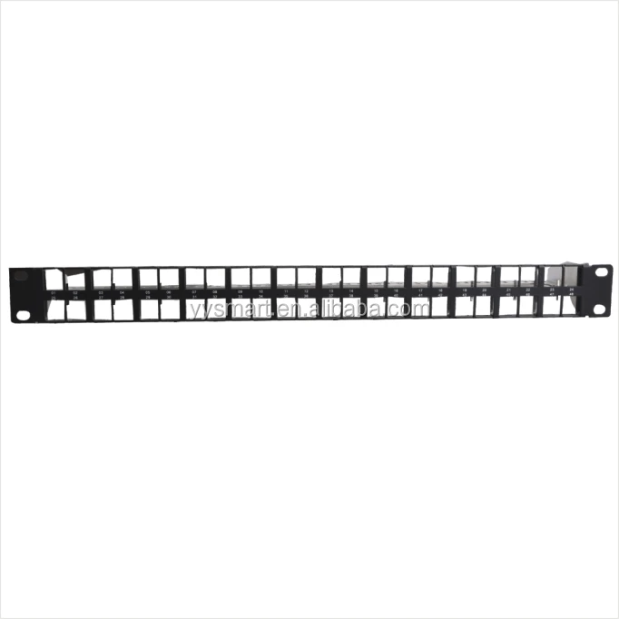  RJ45 1U 48 портовая коммутационная панель Cat6 UTP 19