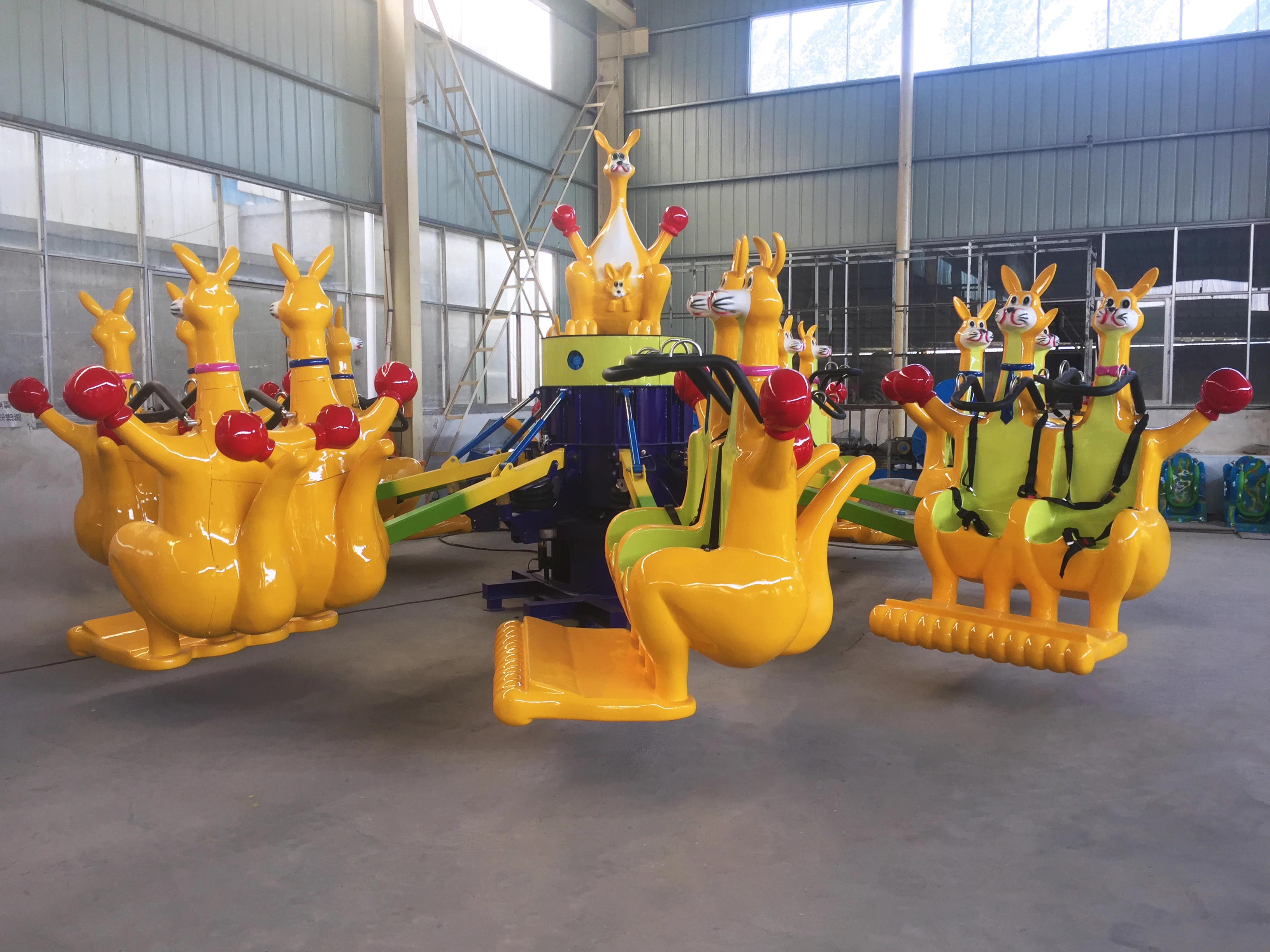 Attraction New Product Kids Favorite Lovely Amusement Park Rides Jumping Kangaroo for Sale