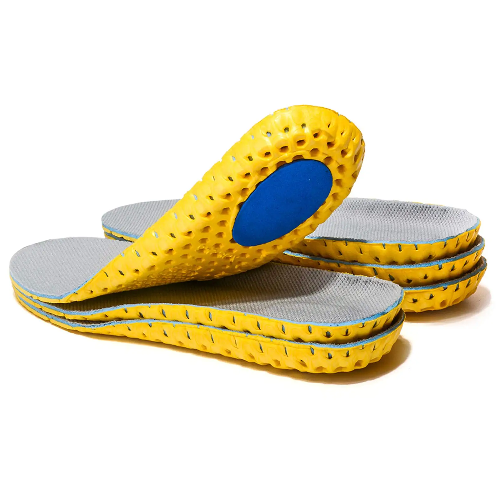 Pairs Elastic Shock Absorbing Shoe Insoles Breathable Honeycomb Sneaker Inserts Sports Shoe Insole Replacement Insoles