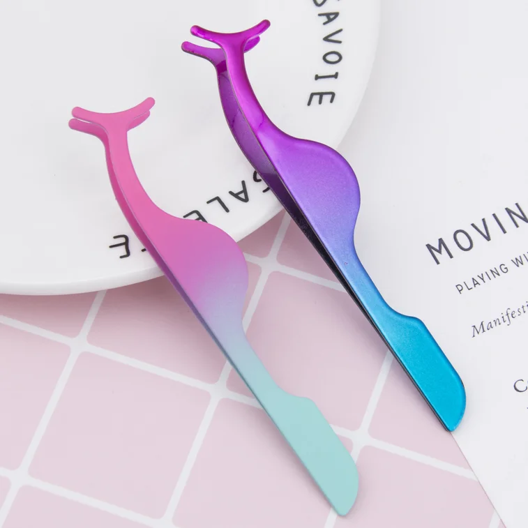 Частная марка нержавеющая сталь ресниц Пинцет для выщипывания бровей аппликатор изготовленным на заказ логосом полосы twizzers Laah пинцет