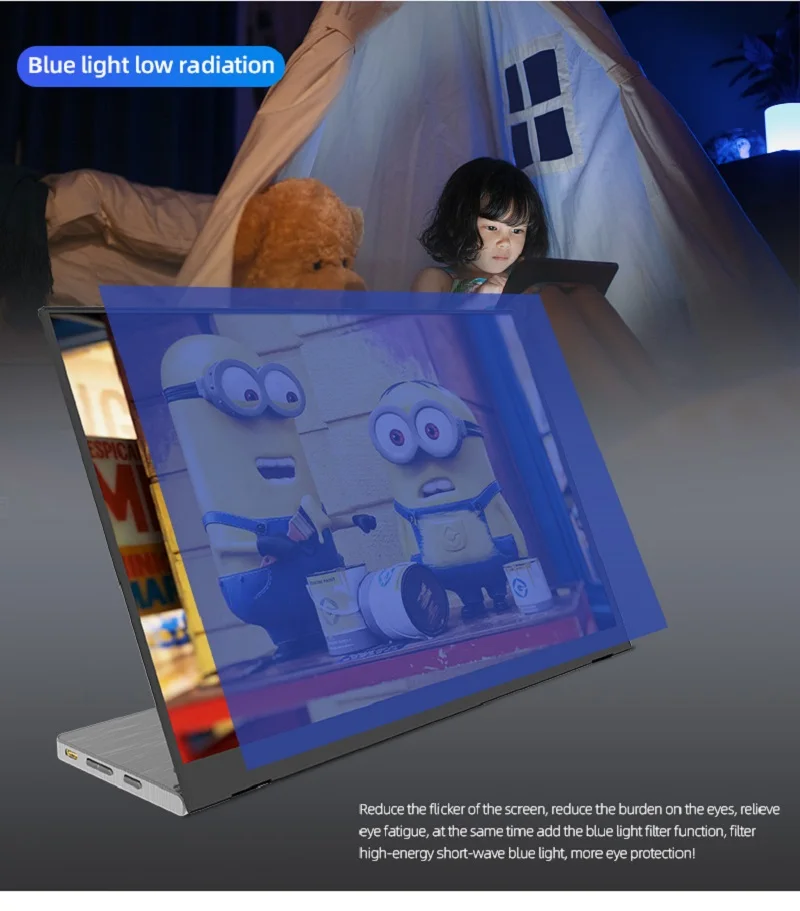 14 inches 60hz Black  warranty 1 year  1080P   speaker Portable monitors