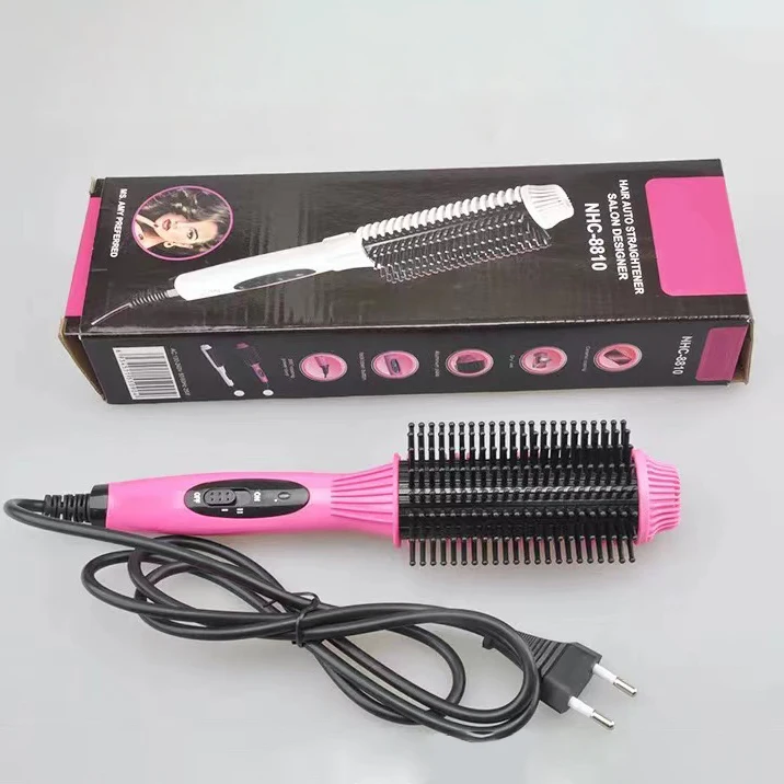 Professional Wholesale Hair Comb Curly Beauty Electric Magic Hair Straightener Brush HM703