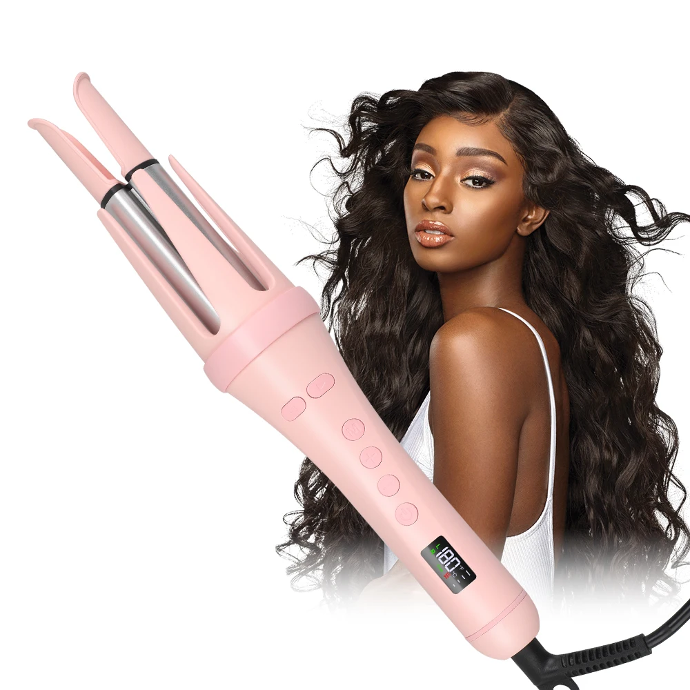 Professional Ceramic Electric Curler Machine Custom Wand Rotating Automatic Hair Curler Curling Iron