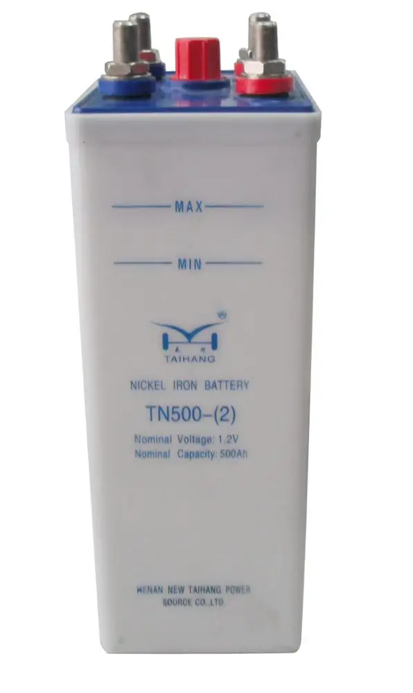 new nickel iron battery  taihang brand 24v 48v 500Ah solar battery