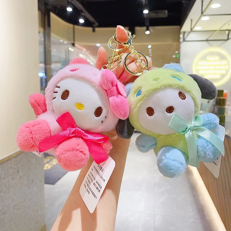 Новое поступление Sanrio Мультяшные мягкие мини 10 см Kawaii Kuromi игрушки брелок маленькие плюшевые куклы