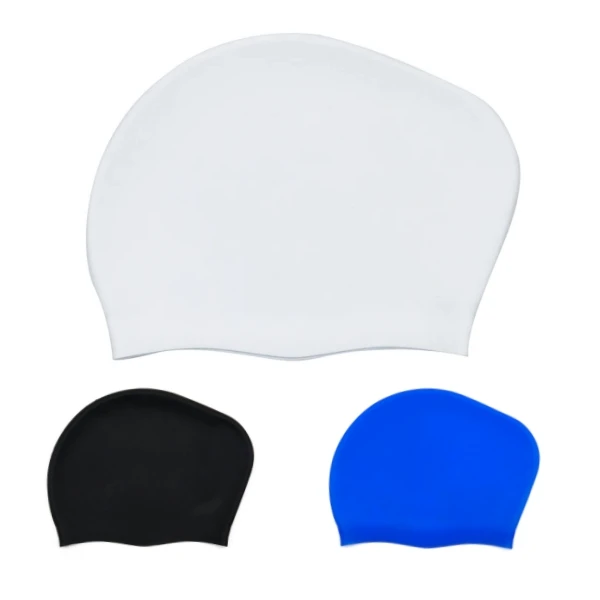 HUIFEIPU Particle Surface Silicone Material Eco-Friendly Anti-Slip Swimming Dome Hats Seaside For Swimming Pool