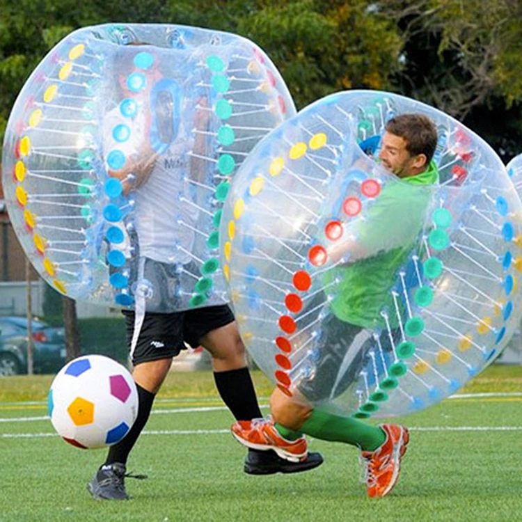 Funny outdoor inflatable zorb human hamster bumper 1.8 giant bubble ball
