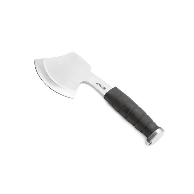High quality stainless steel survival hatchet with PVC handlle