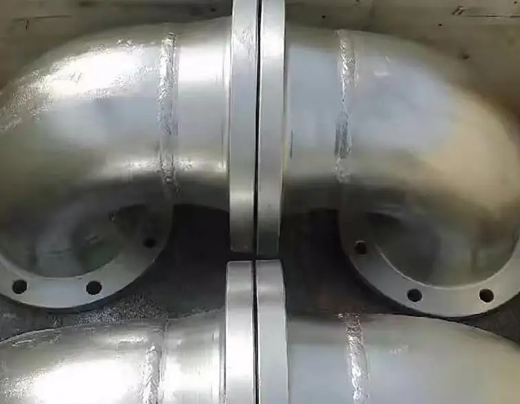 OEM ODM Customized Stainless Steel Forged Elbow Tube Fittings 90 Degree Double Head Welding Flange Elbow Pipe Fittings