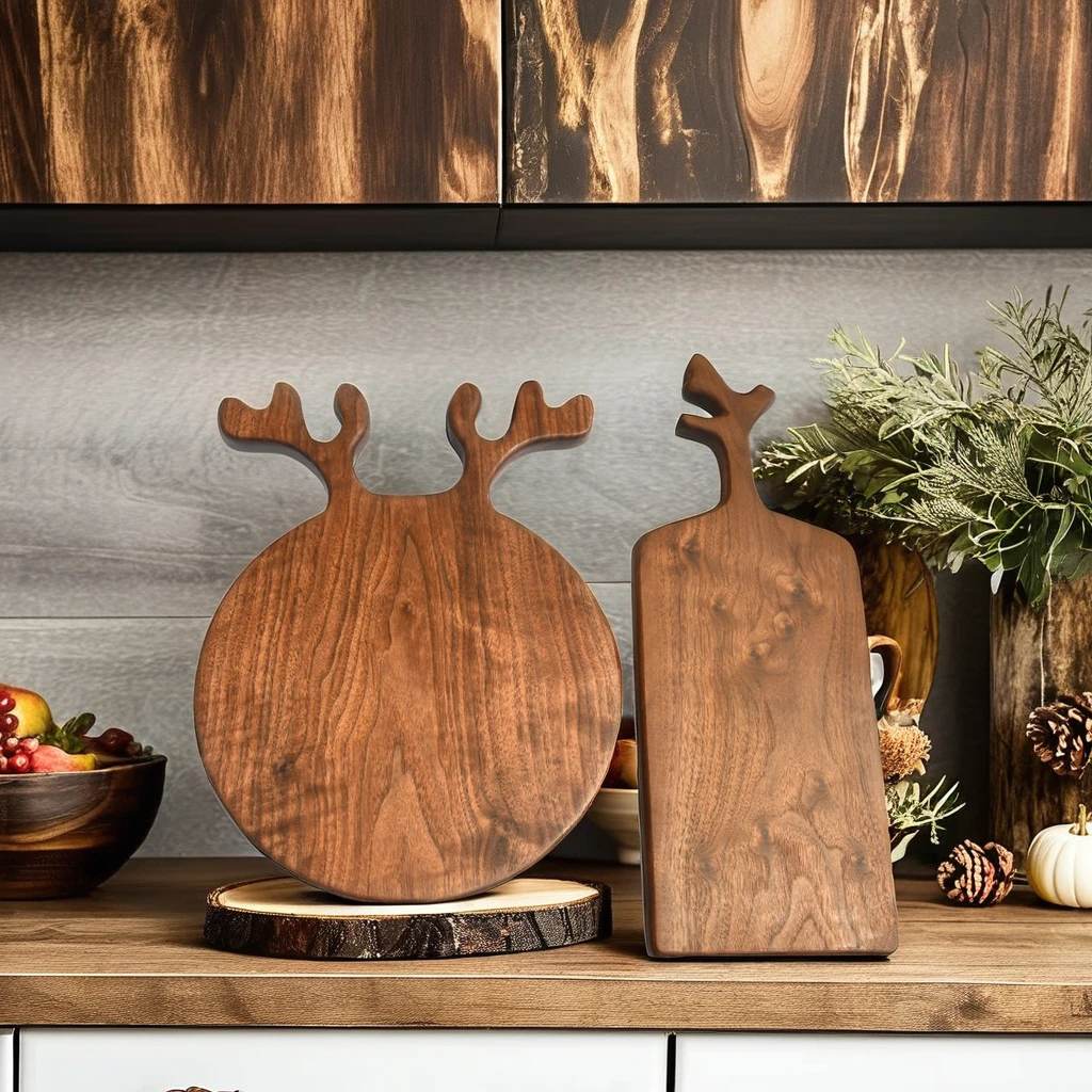 mini walnut Cutting Chopping wooden Cheese serving Board Charcuterie Platter Ideal with lid custom logo set tray for Fruit